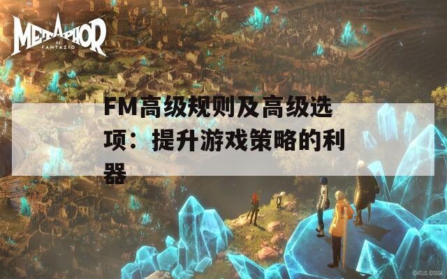 FM高级规则及高级选项：提升游戏策略的利器