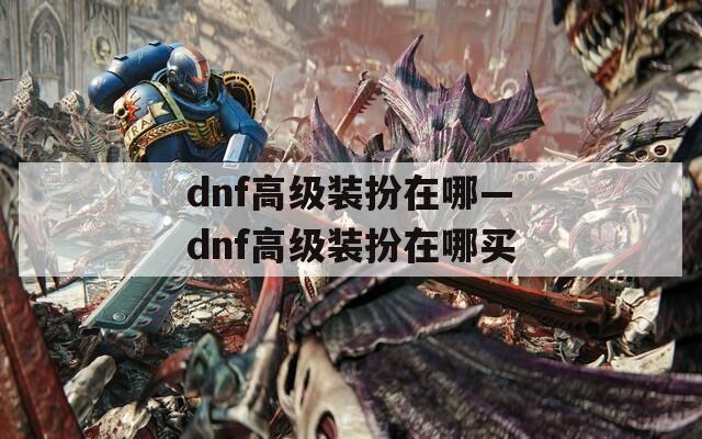 dnf高级装扮在哪—dnf高级装扮在哪买