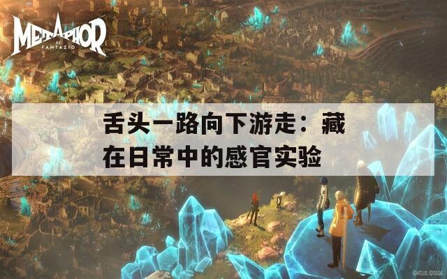 舌头一路向下游走：藏在日常中的感官实验