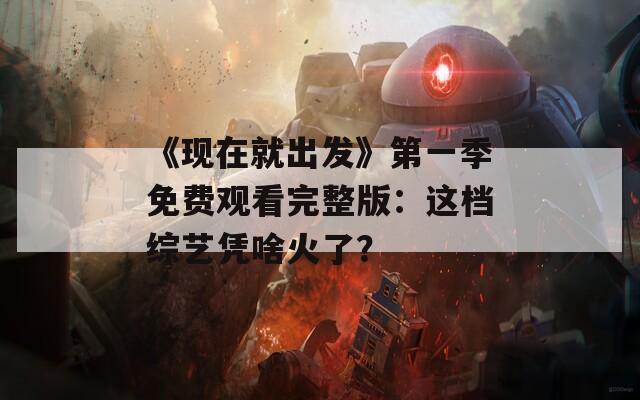 《现在就出发》第一季免费观看完整版：这档综艺凭啥火了？