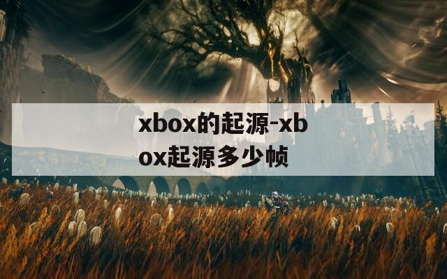 xbox的起源-xbox起源多少帧