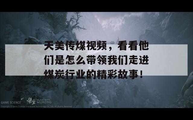 天美传煤视频，看看他们是怎么带领我们走进煤炭行业的精彩故事！