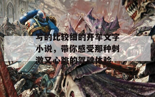 写的比较细的开车文字小说，带你感受那种刺激又心跳的驾驶体验